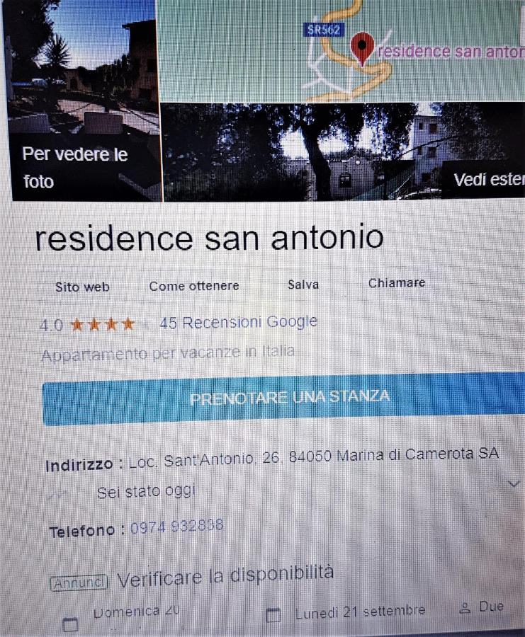 مارينا دي كاميروتا Residence San Antonio المظهر الخارجي الصورة